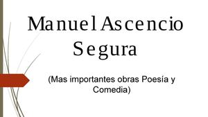 Obras más importantes de Felipe Pardo de Aliaga y Manuel Ascencio Segura