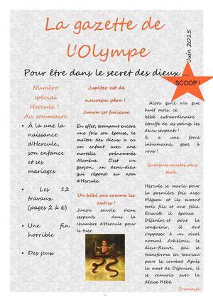 Gazette De L'olympe N° 2 Hercule