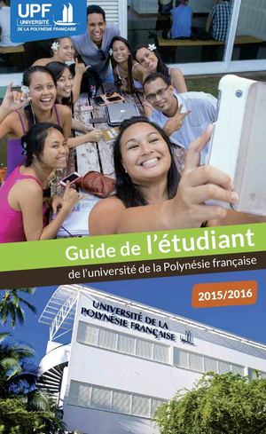 Guide de l'étudiant de l'UPF 2015-2016