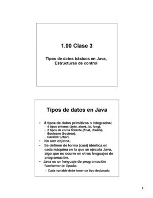 Tipos Basicos De Java