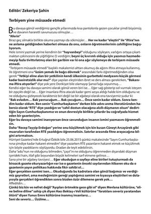 Editör Zekeriya Sahin Haziran 2015 2