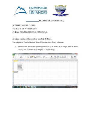 EJERCICIOS DE EXCEL