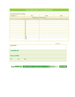GUIA 9 RECIBO DE CAJA MENOR