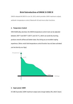 Brief Introduction of SMOK X CUBE II