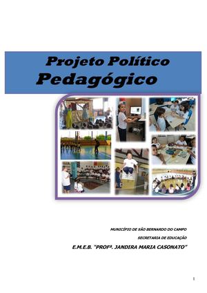Projeto Político Pedagogico 2015