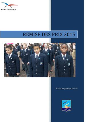 Livret Remise Des Prix 2015