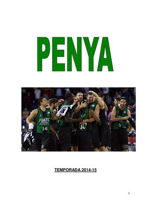 Temporada 2014-15 PENYA