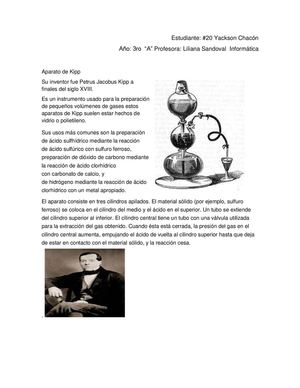 Yackson Chacon Aparato De Kipp Quimica
