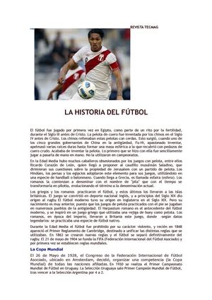 La Historia Del Fútbol