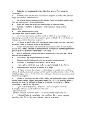 Frases El Principito