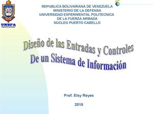 Diseño De Entradas E Interfaz