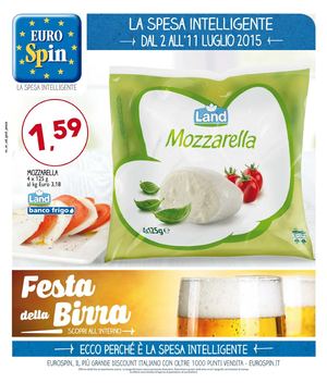 Volantino Eurospin Dal 2 Al 11 Luglio