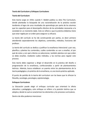 3 Aleida D Teoría Del Currículum, Enfoques Curriculares, Planeamiento