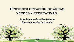 Proyecto De Areas Verdes