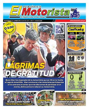 Periódico El Motorista 29 de Junio del Año 2015