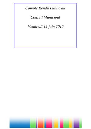 Séance du 12 juin