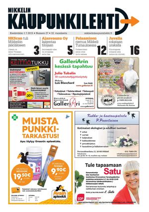 Mikkelin Kaupunkilehti 27/2015