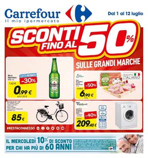Volantino Carrefour Iper Lazio Dal 1 Al 12 Luglio