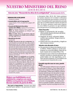 Ministerio del Reino Junio 2015