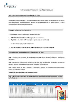 Pasos Para Registrar Formulario Del Niño
