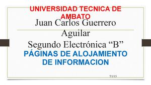 Alojamientos De Informacion