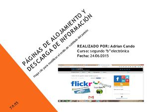 Páginas De Alojamiento Y Descarga De Información