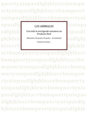 Los Animales Proyecto