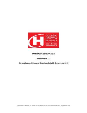 Manual Convivencia Chb Año Escolar 2015 2016 Pdf