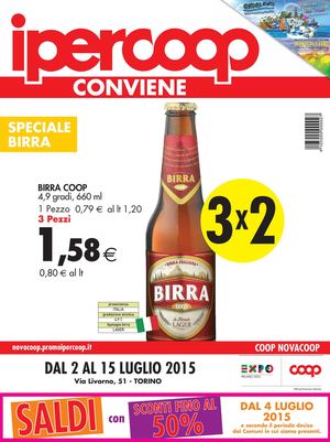 Volantino Iper Coop Piemonte Dal 2 Al 15 Luglio