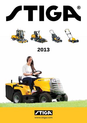 Каталог Stiga 2013 года