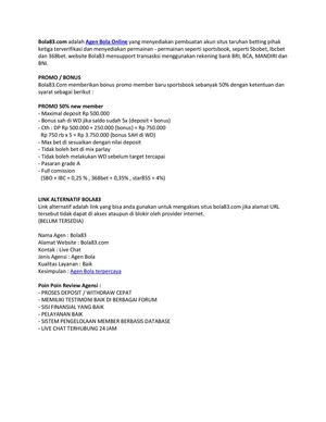 Bola83 Agen Bola Online Terpercaya