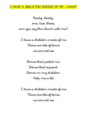 I HAVE A SKELETON INSIDE OF ME LYRICS