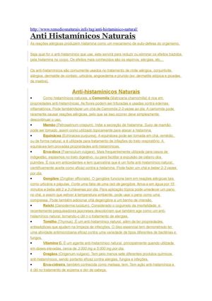 Antihistaminico Natural