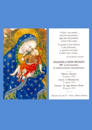 50° ANNIVERSARIO DI ORDINAZIONE SACERDOTALE