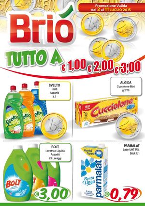 Volantino Brio' Dal 02 Luglio Al 11 Luglio 2015