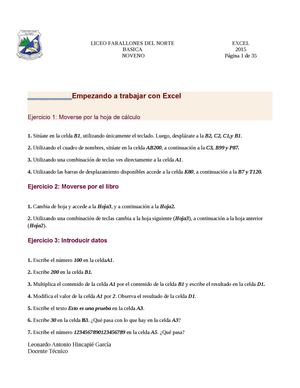 Excel Guia Ejercicios Practicos