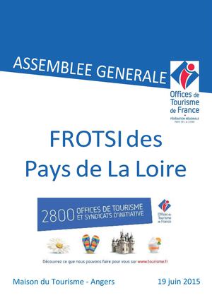 Rapport d'Activités 2014 FROTSI Pays de la Loire