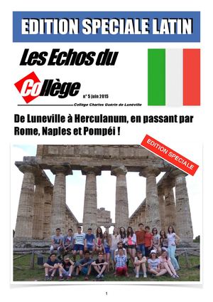 Les échos du Collège Charles Guérin N° 5