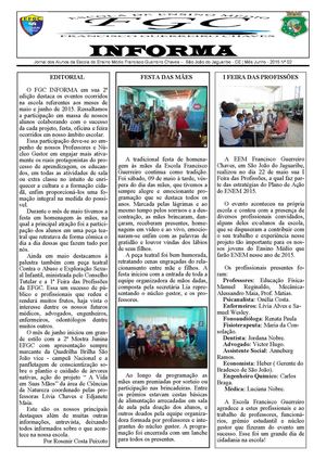 Jornal Escolar - 2ª Edição - 2015