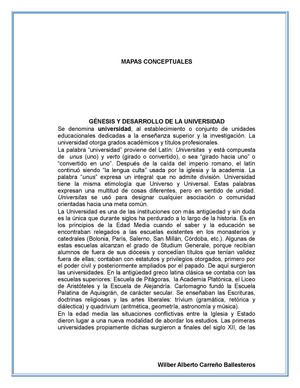Génesis Y Desarrollo De La Universidad