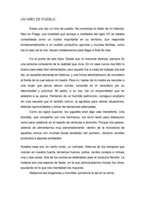 Un Niño De Pueblo Fragatino