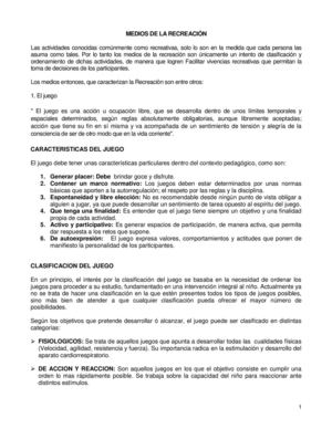 Medios De La Recreación