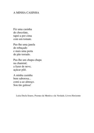 Poesia A Casinha