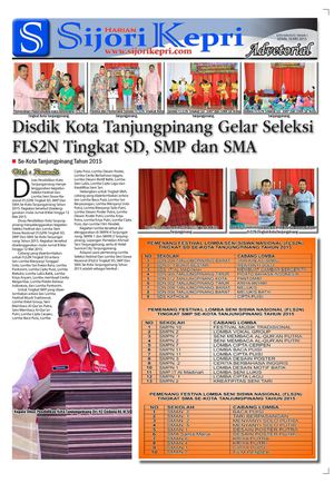 SIJORI KEPRI – ADVETORIAL : DISDIK KOTA TANJUNGPINANG GELAR SELEKSI FLS2N TINGKAT SD, SMP DAN SMA