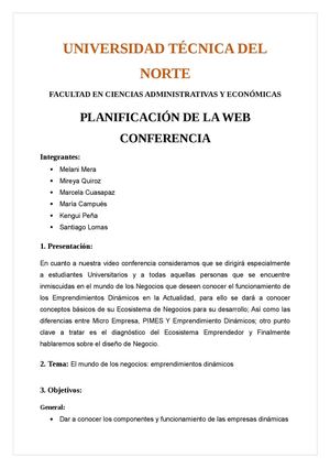 Planificacion De La Videoconferencia 1