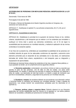 Ley 24314 + Anexos Graficos Y Det Vados