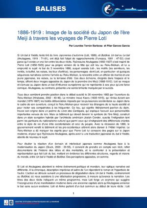 Image De La Société Du Japon De L'ère Meiji à Travers Les Voyages De Pierre Loti
