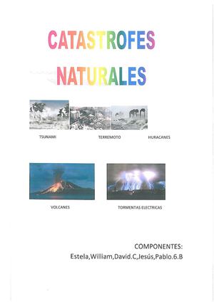 Catástrofes Naturales