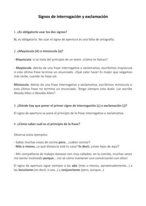 Exclamación Y Interrogación