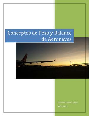 Conceptos De Peso Y Balance De Aeronaves